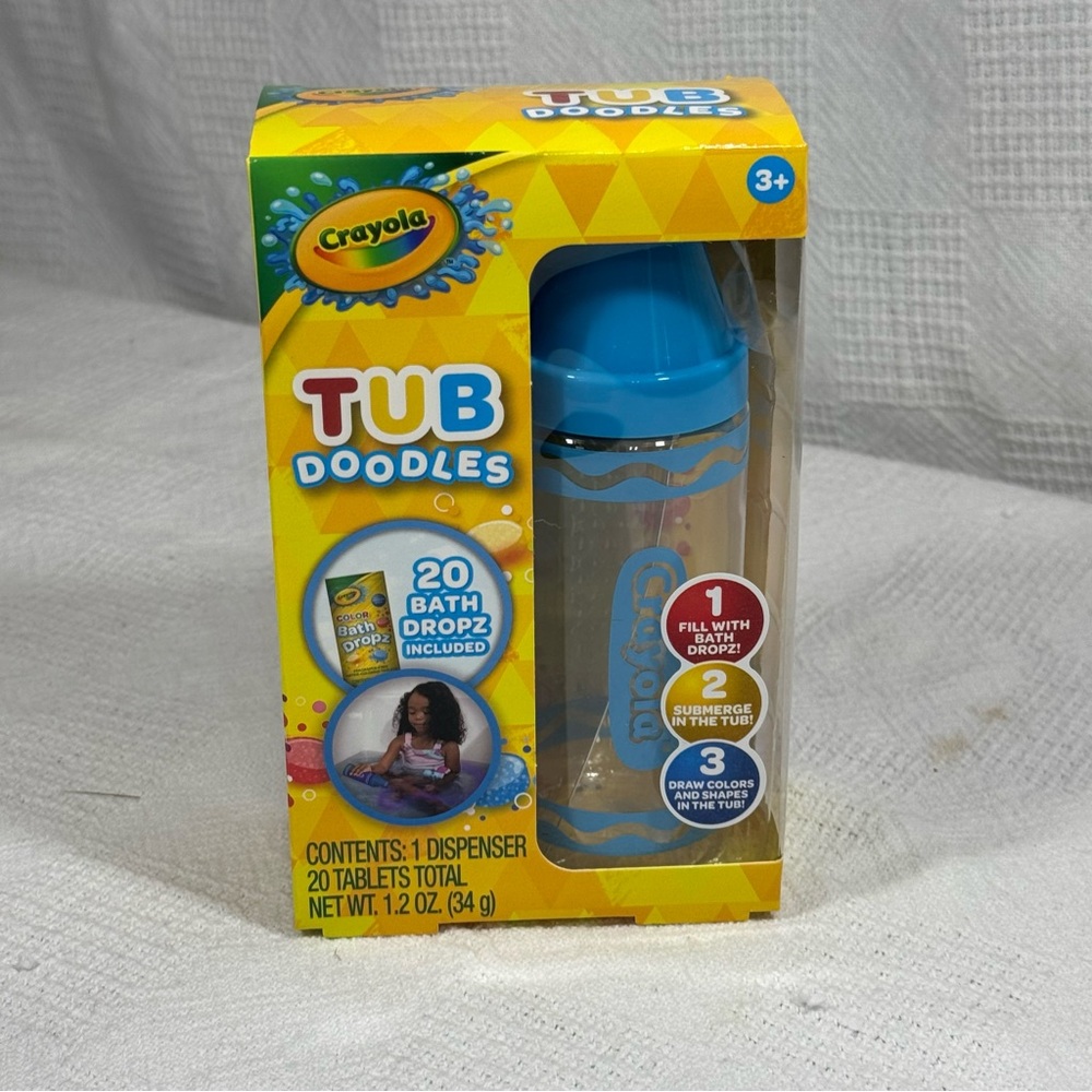 CRAYOLA TUB DOODLES. BATH DROPZ. 20 drops.